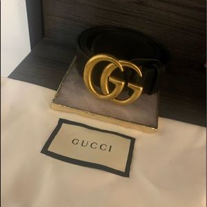Gucci GG leather belt AUTHENTIC Size 90
